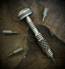 Load image into Gallery viewer, The Turas Bit Driver Titanium w/ Custom Dimple Grip #677 Dropping 1-22-2023
