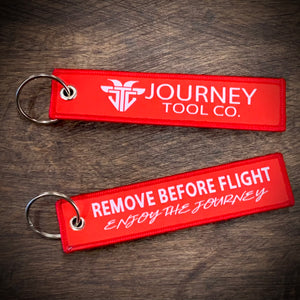 Enjoy the Journey Flight Tag JTC Logo Key Chain