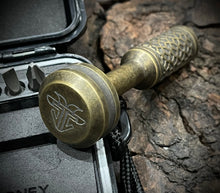 Load image into Gallery viewer, The Turas Bit Driver Brass w/ Reverse Cobblestone Grip #559
