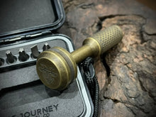 Load image into Gallery viewer, The Turas Bit Driver Aged Brass w/Dragon Skin Grip #605
