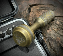 Load image into Gallery viewer, The Turas Bit Driver Brass w/Cobblestone Grip #552

