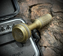Load image into Gallery viewer, The Turas Bit Driver Brass w/Cobblestone Grip #584
