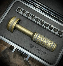 Load image into Gallery viewer, The Turas Bit Driver Brass w/Cobblestone Grip #552
