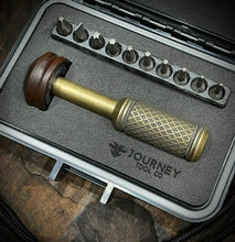 Load image into Gallery viewer, The Turas Bit Driver Aged Brass w/Dragon Skin Grip #576

