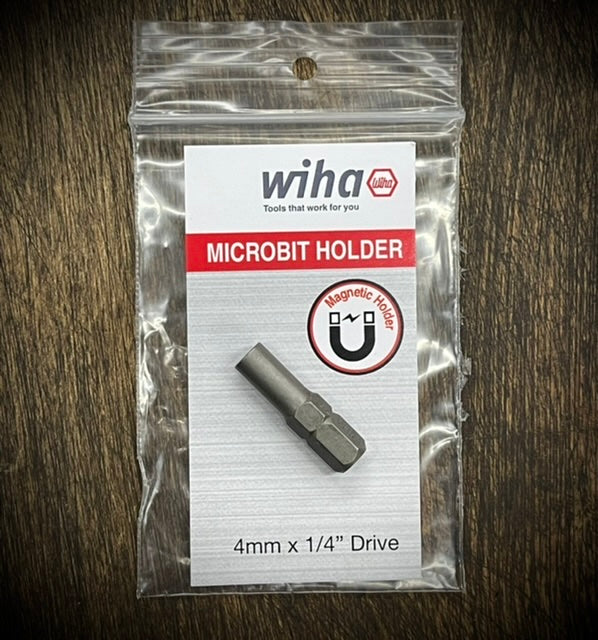 Wiha Micro Bit Adapter System 4 (4mm to 1/4 Drive) For The Turas & Trays