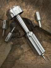 Load image into Gallery viewer, The Turas V2 EDC Bit Driver Raw Titanium #111
