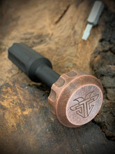Load image into Gallery viewer, The Essentials+ Turas Bit Driver Blasted Black w/ Copper Cap
