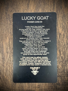 Lucky Goat Power Card #3 Titanium Custom Turas Bit Driver