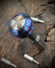 Load image into Gallery viewer, The Turas V2 EDC Bit Driver Blackened Zirconium w/ Timascus Cap

